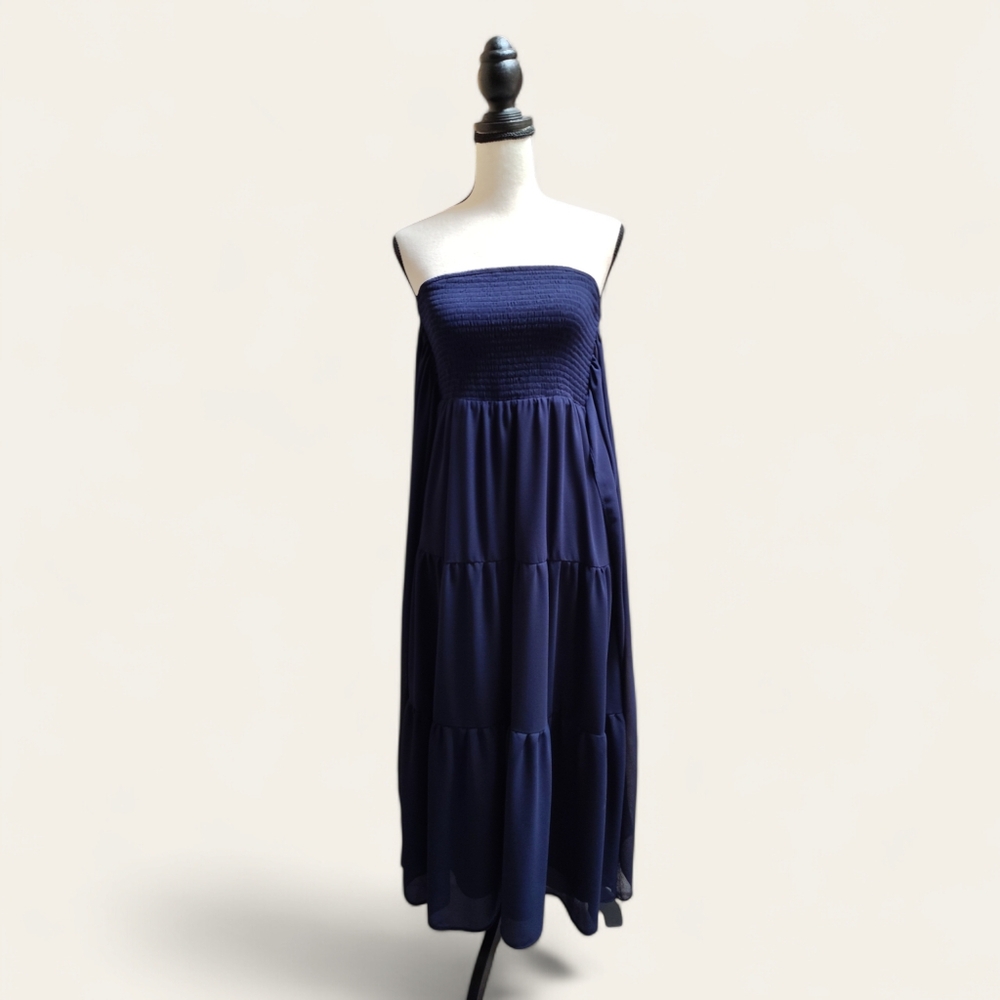 Grace Karin Smocked Top Tiered Dress